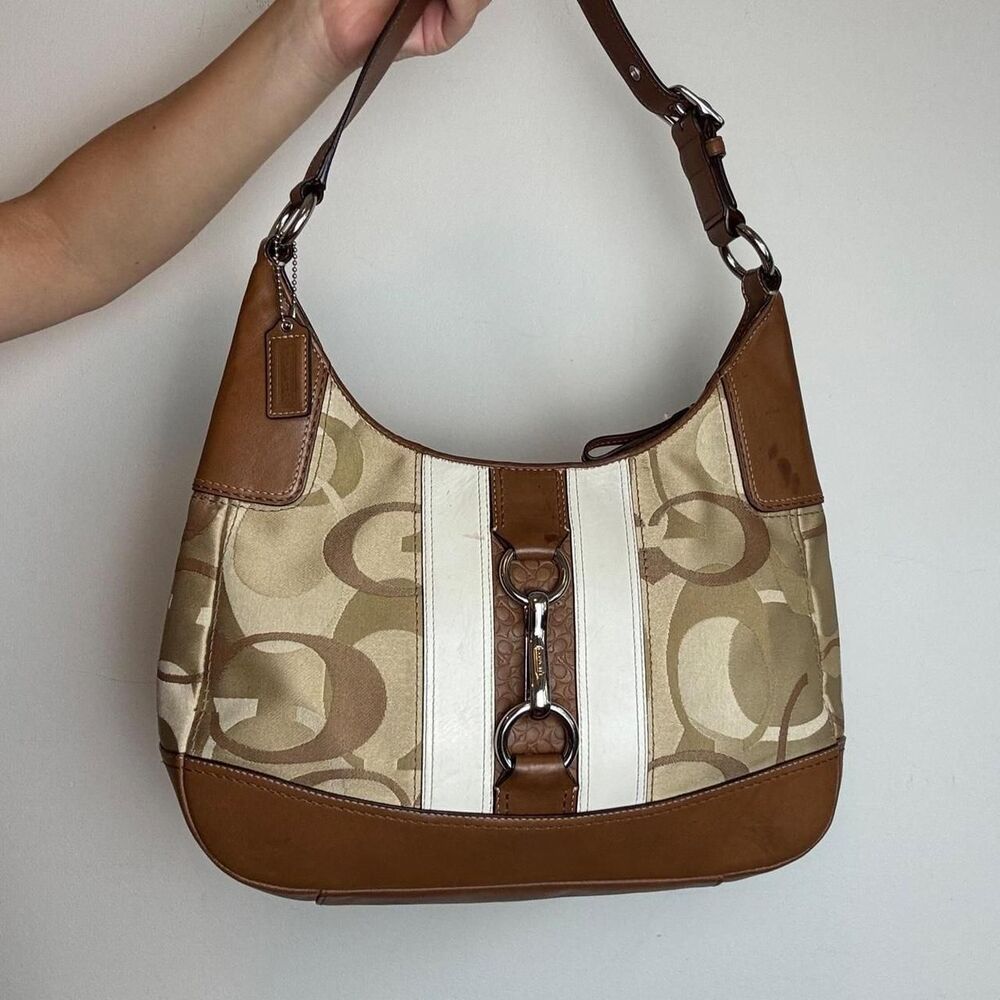 Coach Women's Brown and Tan Bag